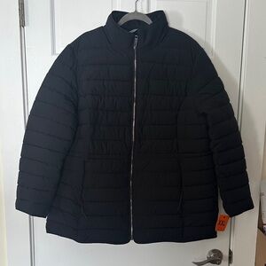 Nautica Women's Classic Black Puffer Coat